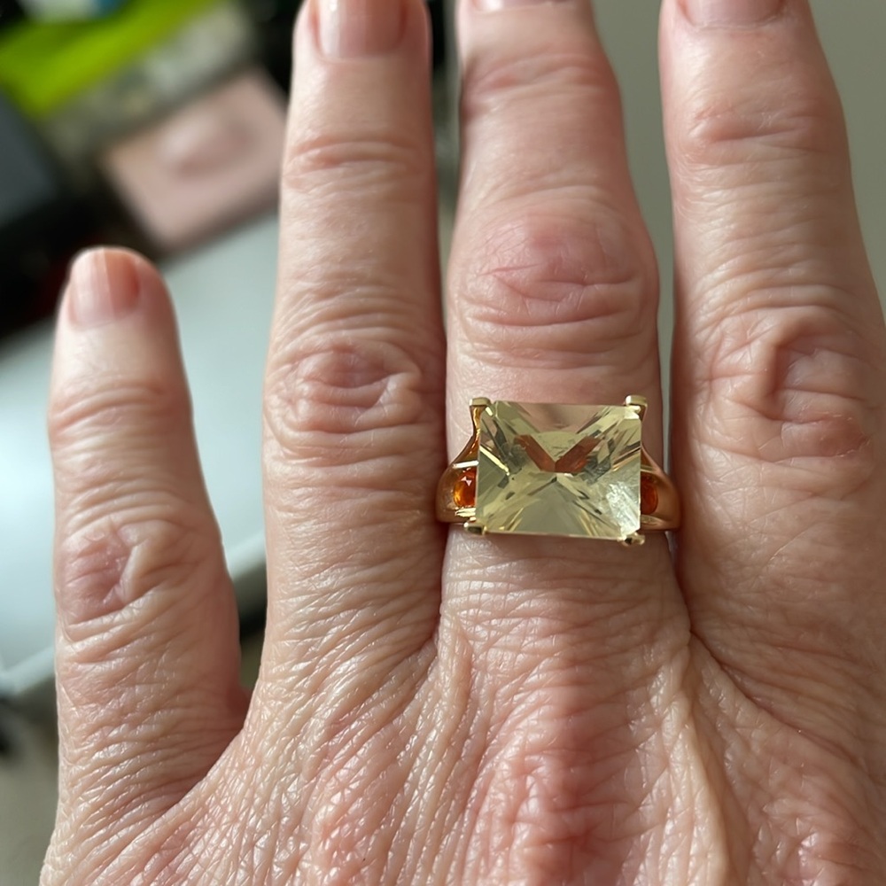 Designer Made Goshonite Large Rectangular Brillia… - image 7